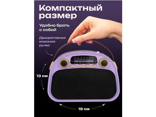 Радиоприемник Ritmix RPR-040 Лавандовый